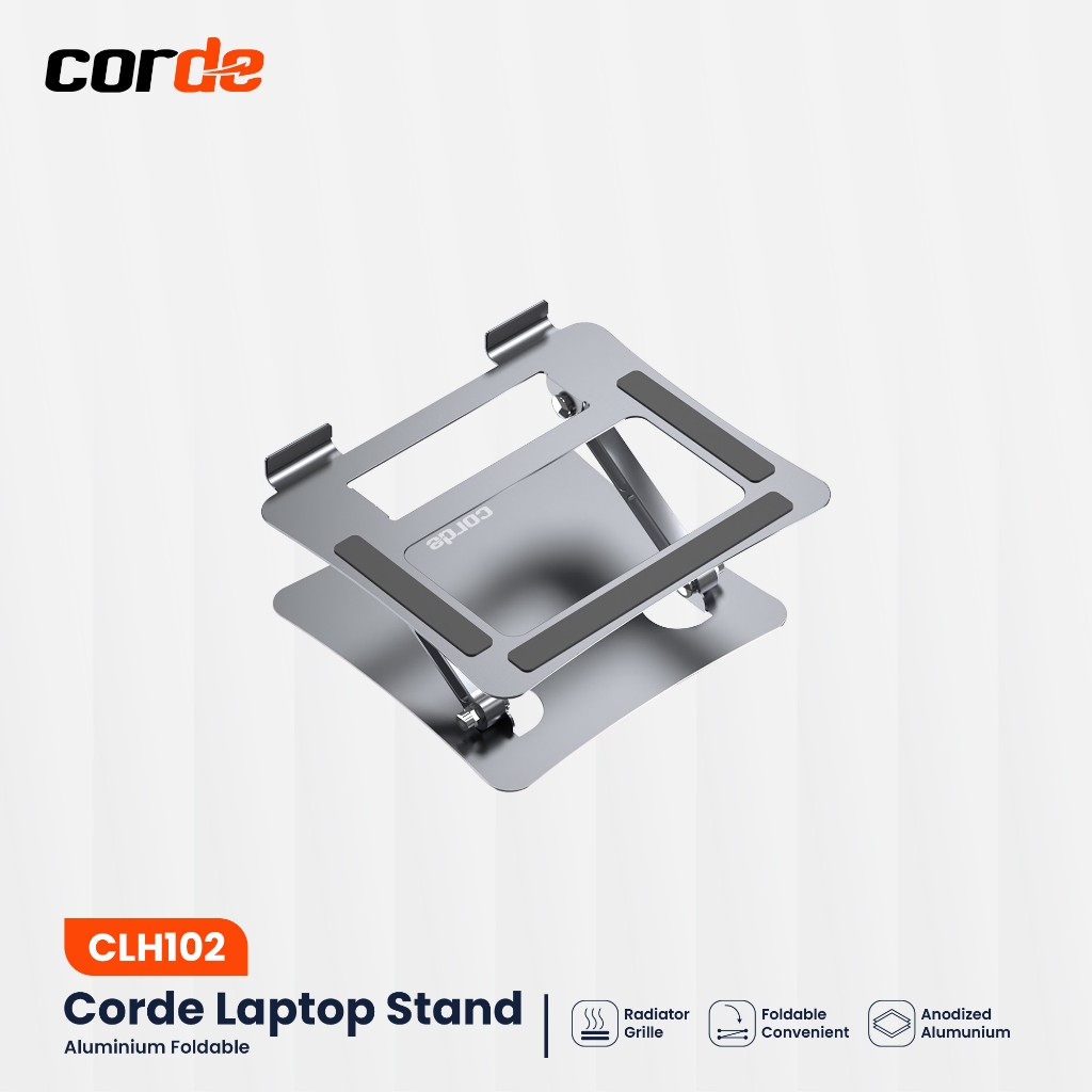 CORDE Aluminium Laptop Stand Foldable Dudukan Laptop Holder - CLH102