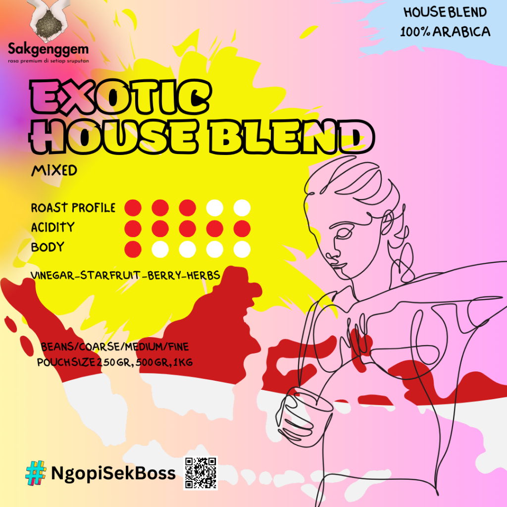 

Biji Kopi Bubuk Exotic House Blend Coffee | Mixed Origin Coffee | Fresh Roasted