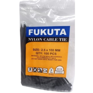

TERLARIS!! Kabel ties 2.5x100mm Warna HITAM 1PACK Isi 100PCS FUKUTA
