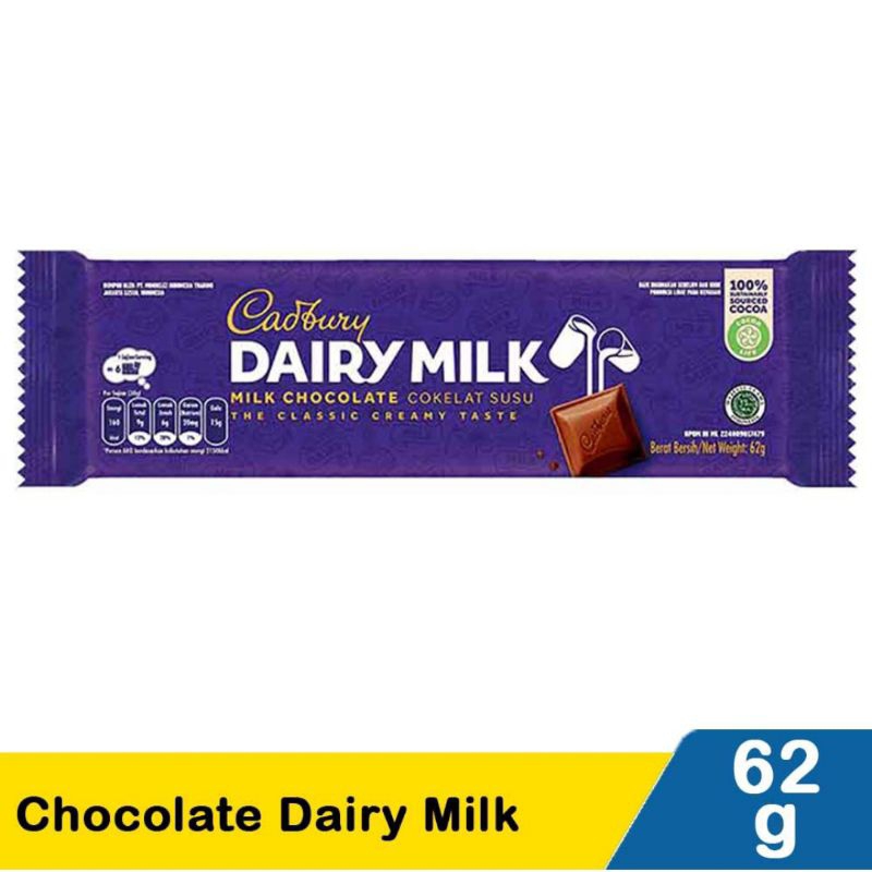 

CADBURY DAIRY MILK 62 GR
