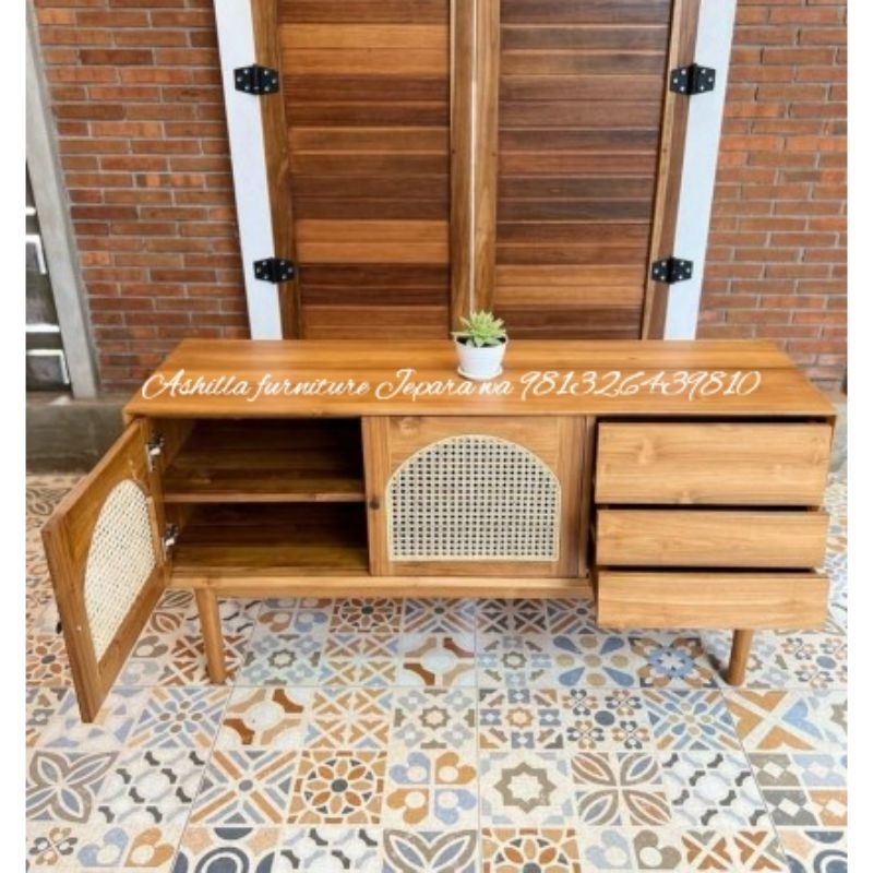 bufet tv minimalis jati.bufet retro.bufet jati.bufet pendek.bufet rotan