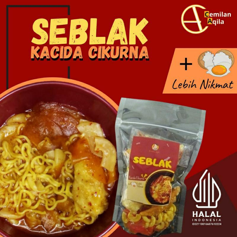 

Paket Hemat 10pcs gratis 1 Seblak Instant Kacida Cikurna