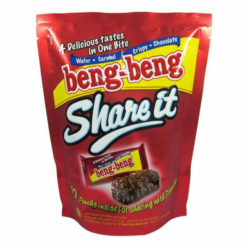 

Beng-Beng Share It 1 Bag Pouch 10 dan 30 x 9,5g Bengbeng Kecil Mini 9,5g