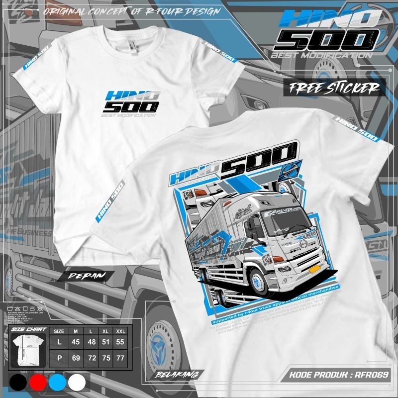 rfr 69 kaos truk hino 500 baju truk hino 500 baju cowok kaos truk oleng terbaru kaos sopir keren
