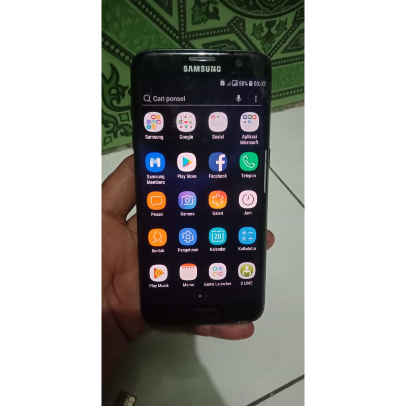 LCD samsung s7 edge copotan