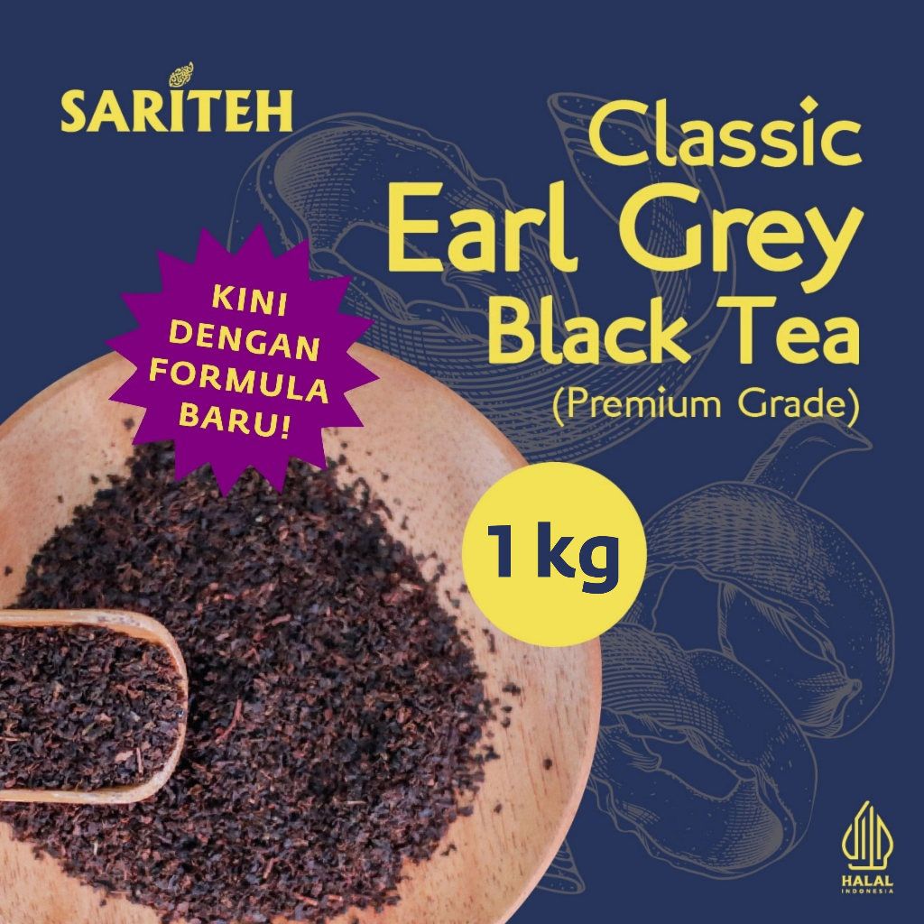 

Sariteh Indonesia Earl Grey Black Tea - Teh Hitam Bergamot - 1 kg