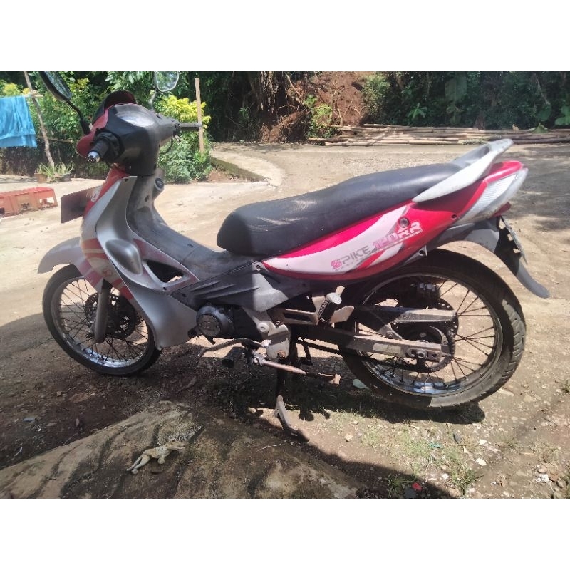 body set bodi set Kymco spike 120 rr merah silver ORI paint