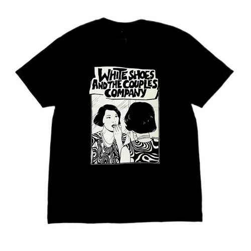Kaos White Shoes and the Couples Company - Nona Sari Tshirt 100% Cotton Black