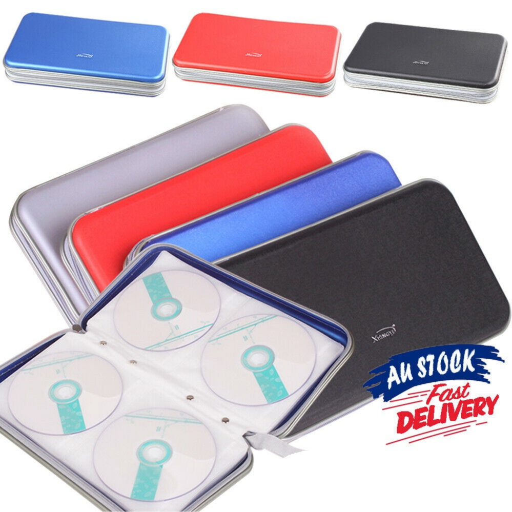 Tempat Penyimpanan Disc Kaset CD DVD Bag Muat 80 Disc Tas Kaset DVD Disc Holder DVD Storage