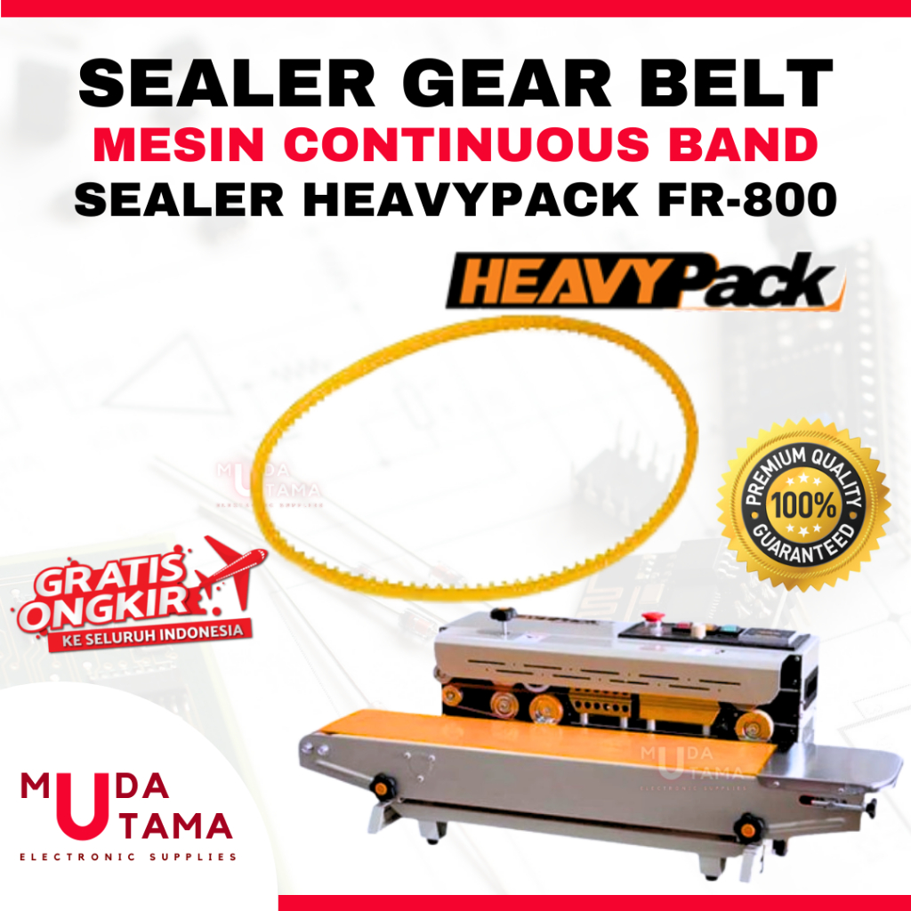 GEAR BELT MESIN SEALER HEAVYPACK FR800 - BELTING MESIN SEALER BAND CONTINIOUS FR-800 HEAVYPACK - VAN