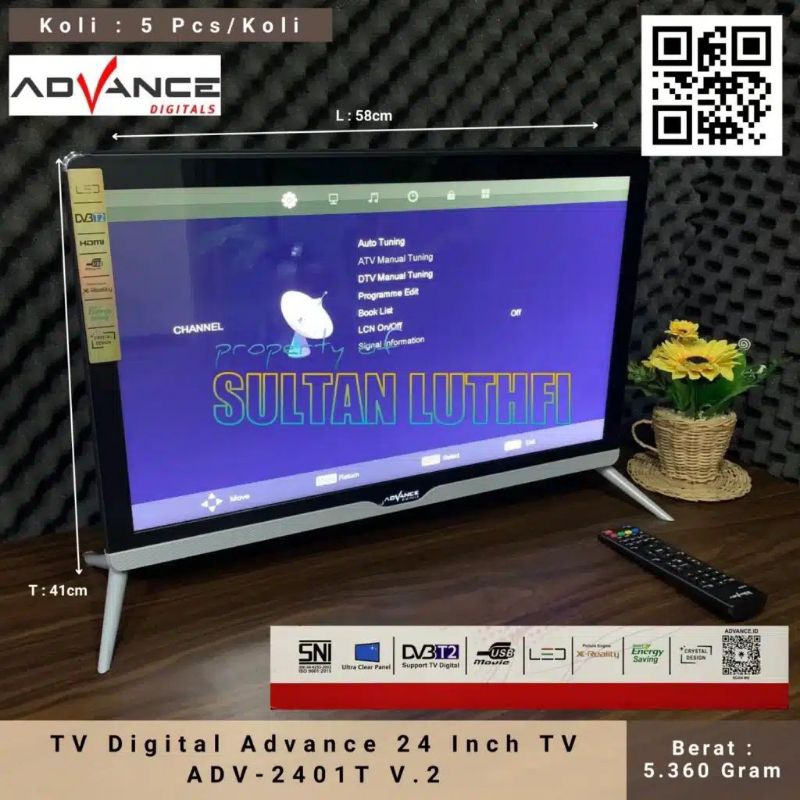 TV Digital Advance 24 Inch TV ADV-2401T V.2