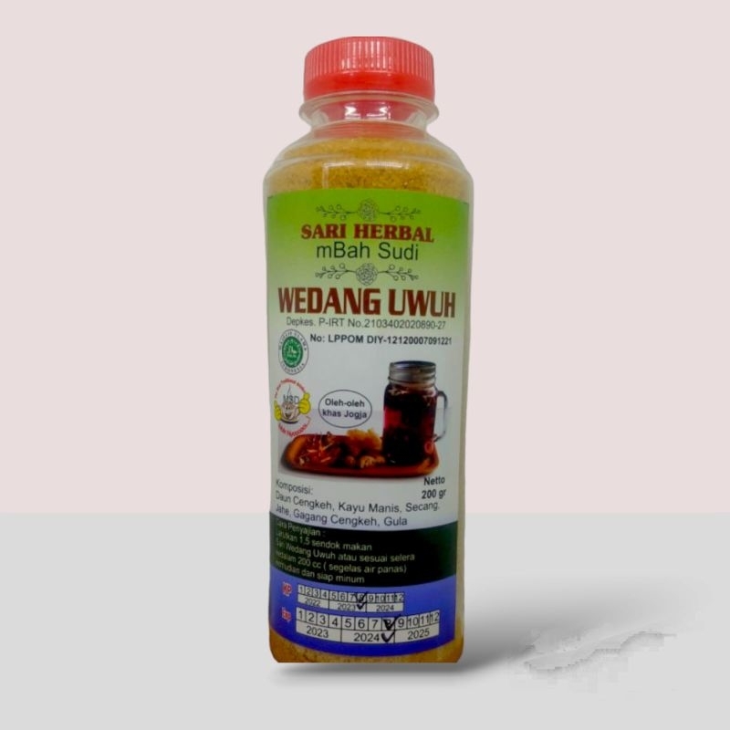 

Wedang Uwuh Bubuk wedang umuh minuman herbal cap Mbah sudi