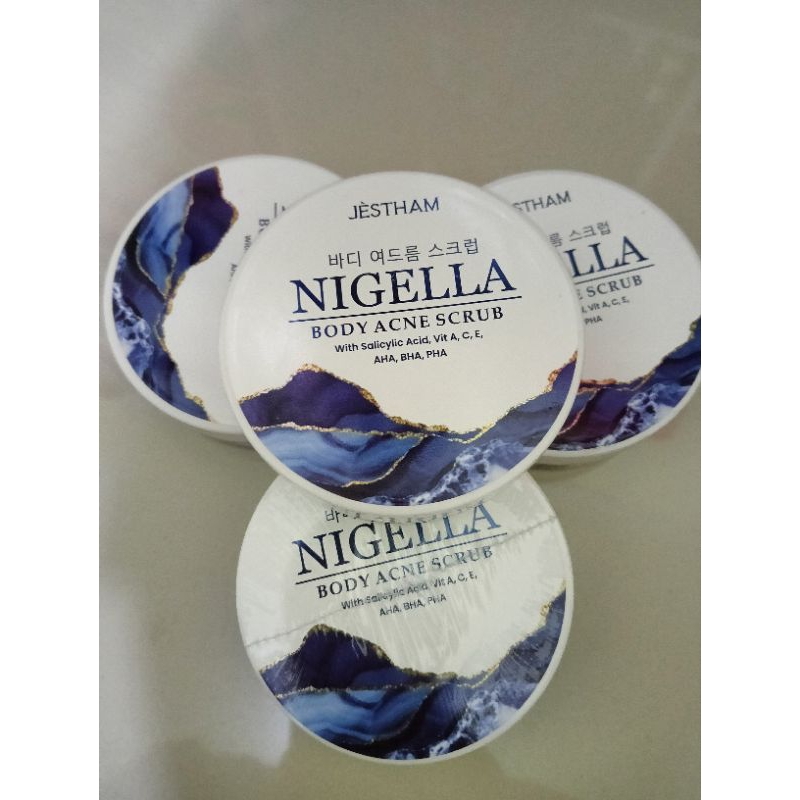 JESTHAM nigella Body Acne scrub / Body scrub acne / jerawat punggung