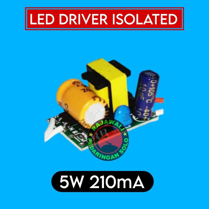 LED DRIVER ISOLATED 5W 210mA DRIVER HPL LAMPU PLAFOND LED SOROT