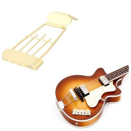 Bridge Tailpiece Hofner Bass 4 String Gold