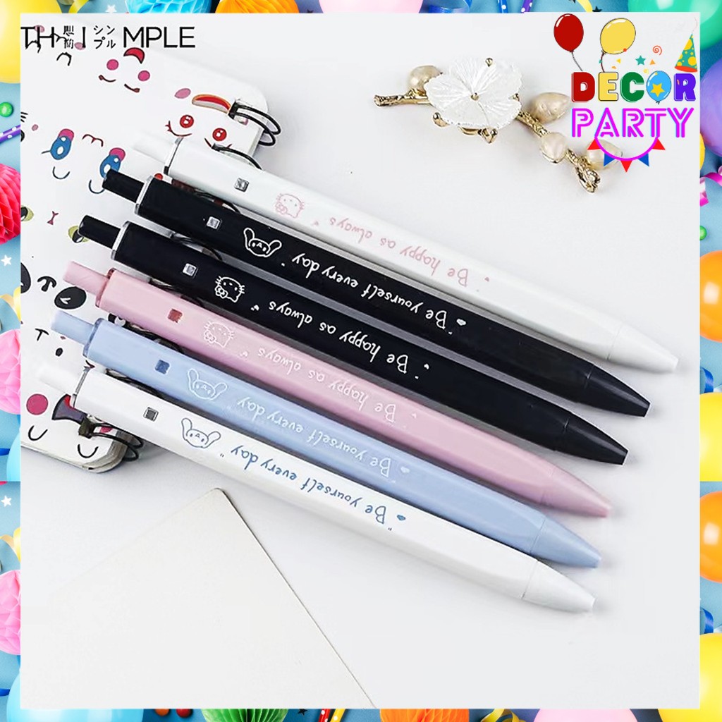 

DP Gelpen Mekanik Kualitas Tinggi 0.5 mm Pulpen Gel Karakter Kartun Lucu Pena Gel Tekan Tinta Hitam Simple Ujung Pena Lancip Cute Cartoon Pens Ball