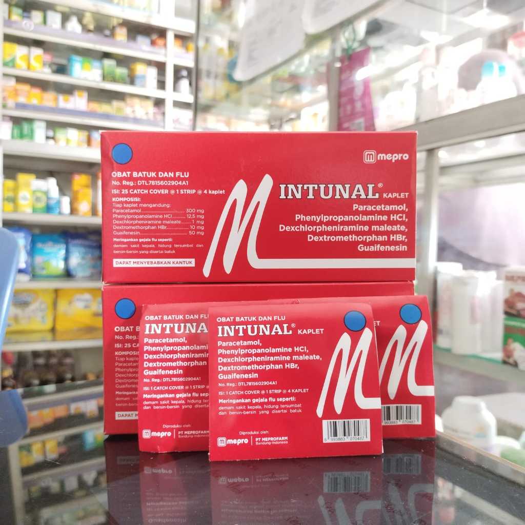 INTUNAL TABLET MERAH 1 STRIP @4TABLET intunal tablet