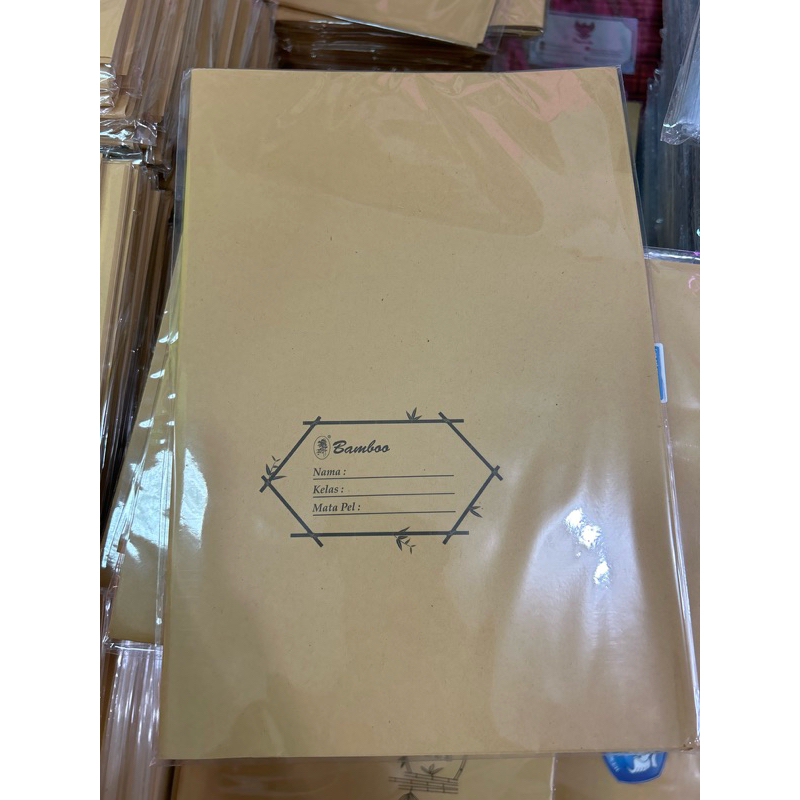 

Sampul Coklat Boxy + Nama/Polos