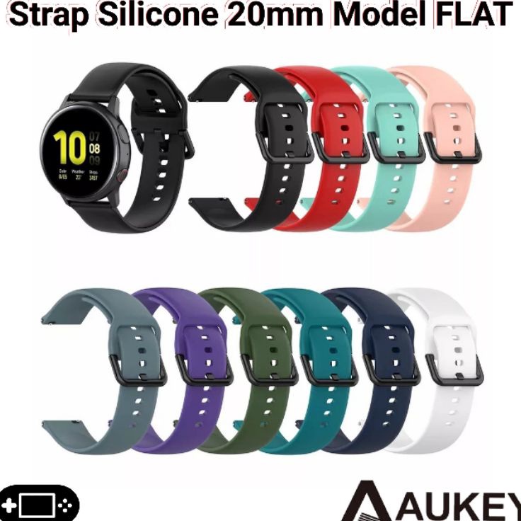 Terbaru Bwa Strap Silicone 2mm FLAT Aukey LS2 Fitness Tracker 1 12 SW1 Silikon LS 2 Tali Jam Tangan Smartwatch 12