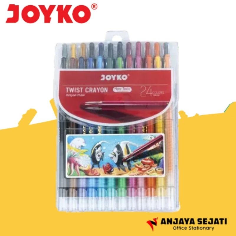 

Twist Crayon | Crayon Putar Joyko 24 Warna Panjang