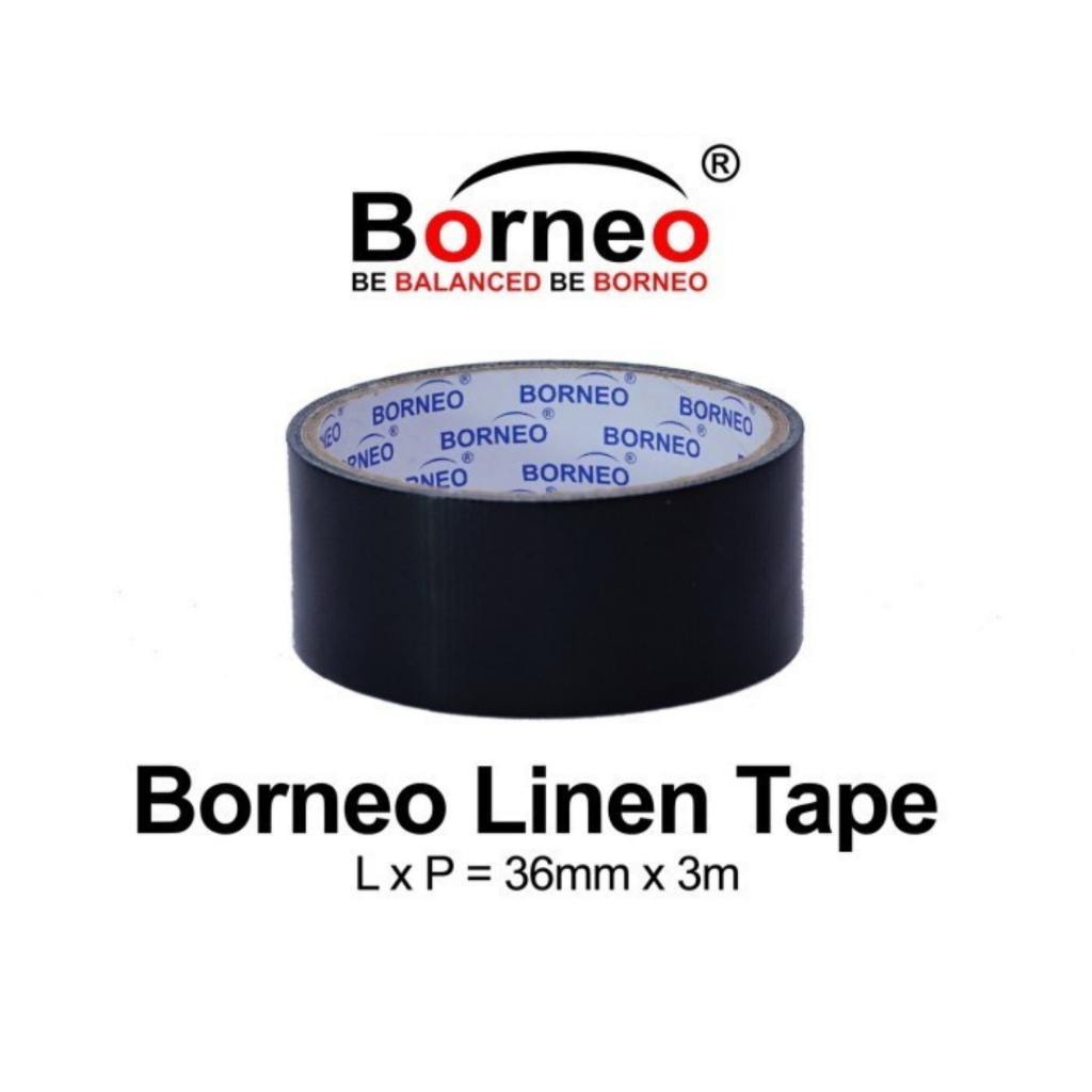 

Borneo Linen Tape / Lakban Kain 36 mm x 3.5 m