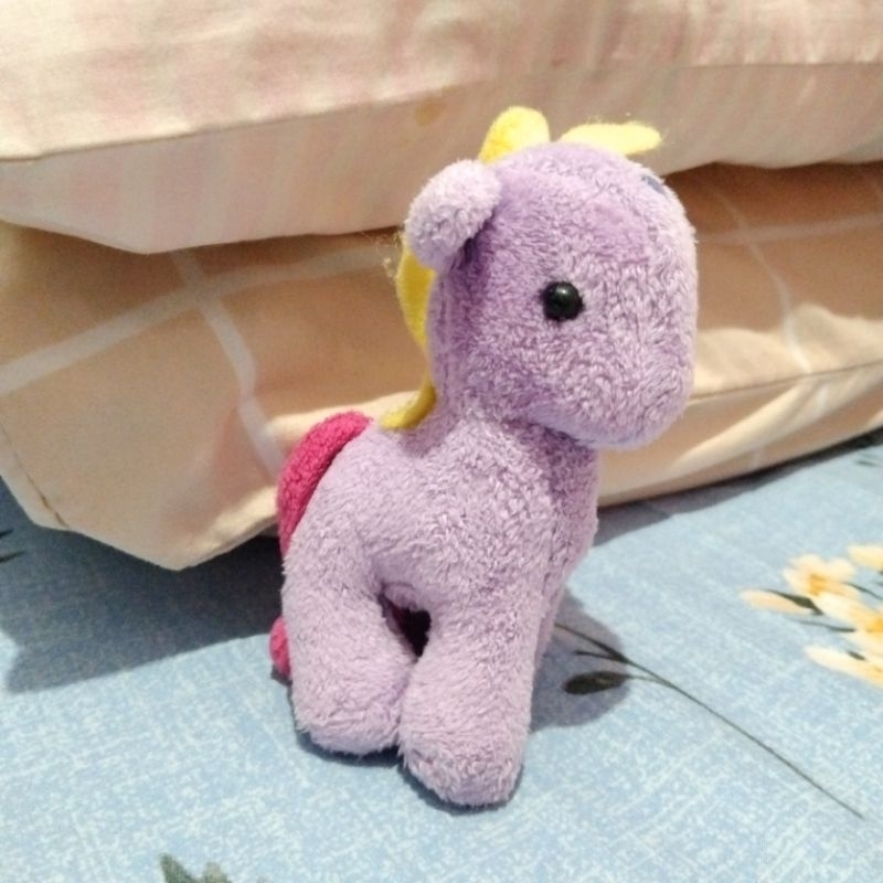 BONEKA KECIL UNICORN UNGU / GANCI BONEKA KUDA PONY UNICORN ISTANA BONEKA