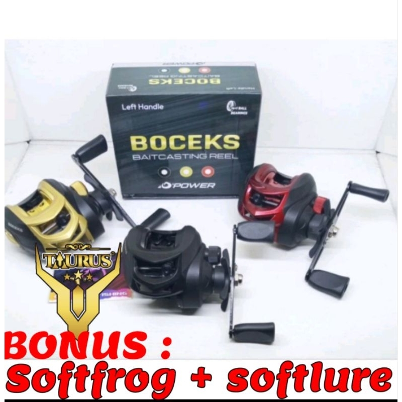Reel BC D power Boceks bonus softfrog + softlure