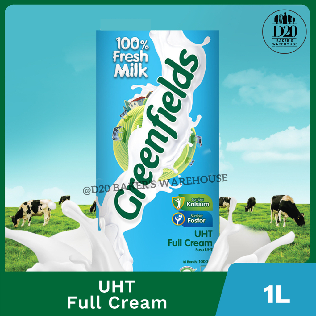 

Greenfields UHT Susu Full Cream Plain 1000ml 1Liter