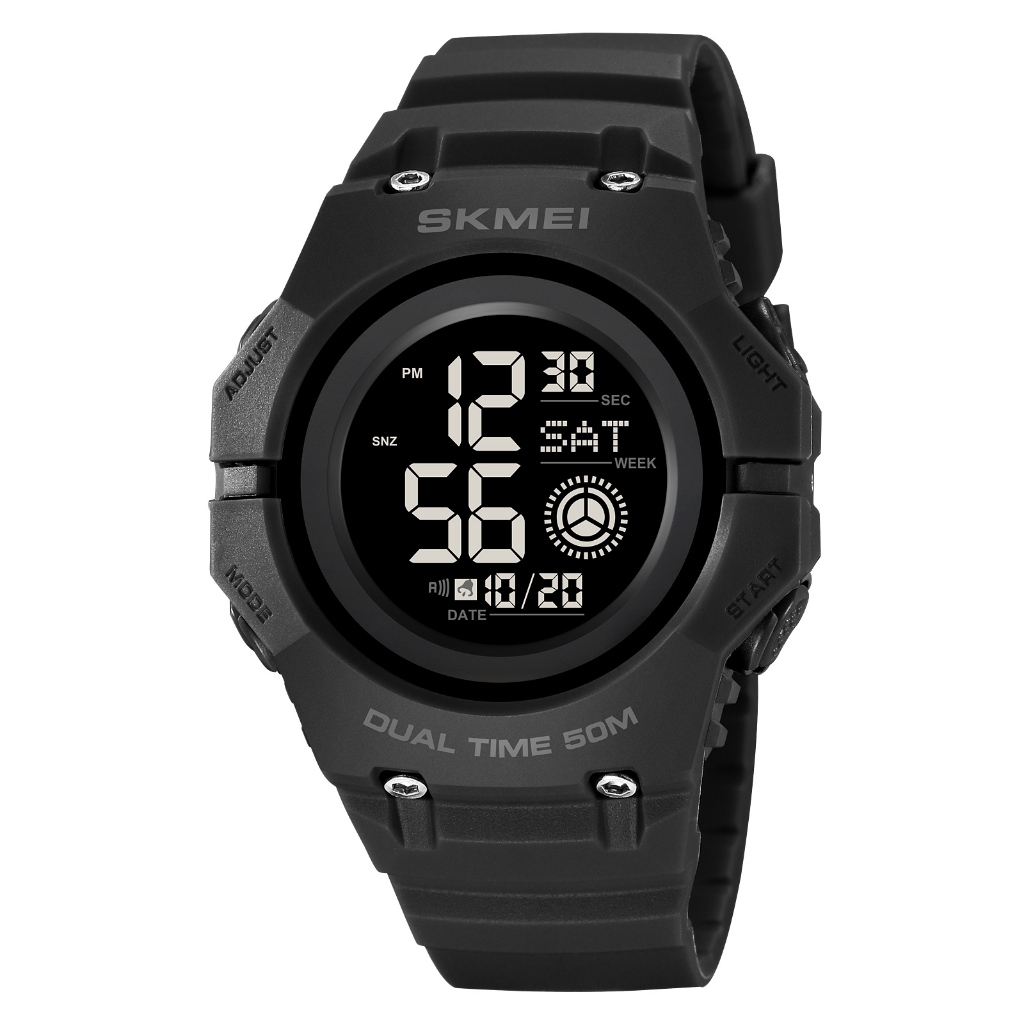 SKMEI 2261 Jam Tangan Pria Digital Sport Watch Anti Air 5 Bar MGOS-Hitam Hitam