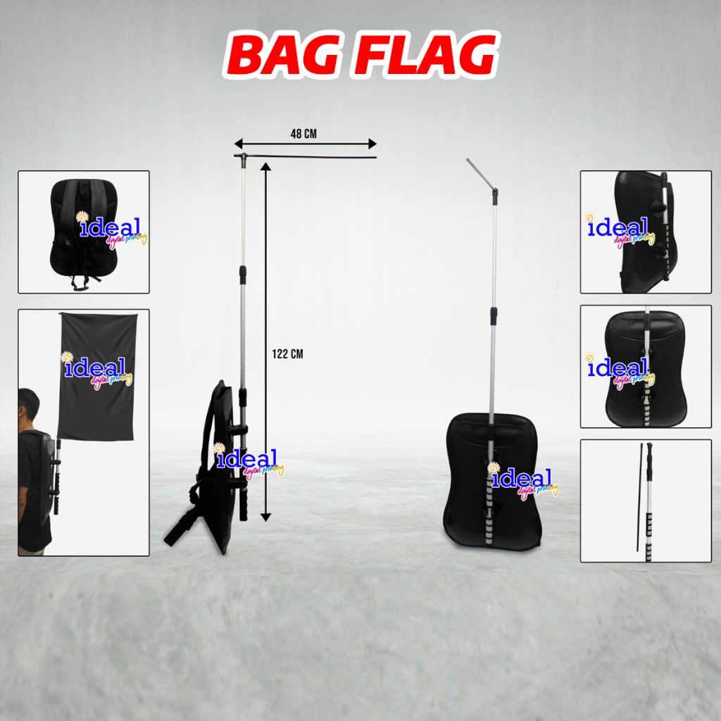 Bag Flag, Flag Banner - Backpack Flag - Flag Banner - Flying Banner- Tas bendera