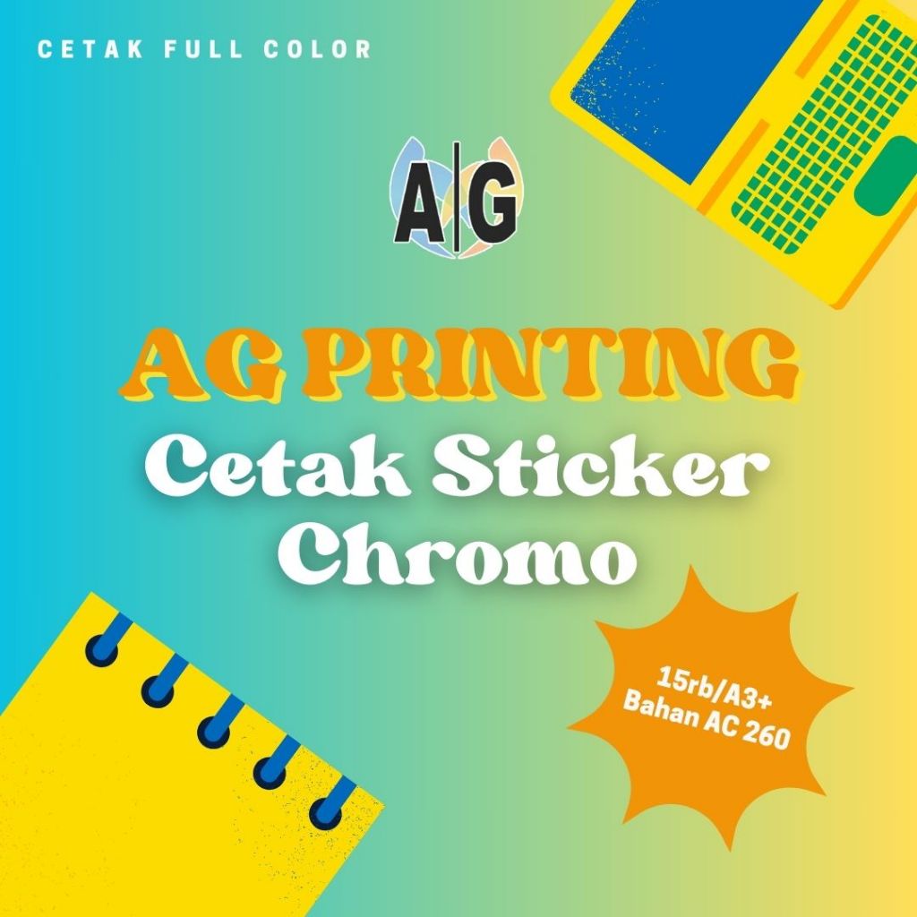 

CETAK STIKER CHROMO UKURAN A3+ II AG_PRINTING