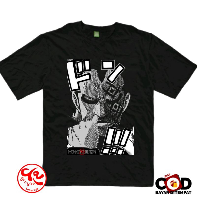 Kaos Monkey D dragon One Piece Bajak Laut Revolusioner monkey d Luffy one piece t-shirt