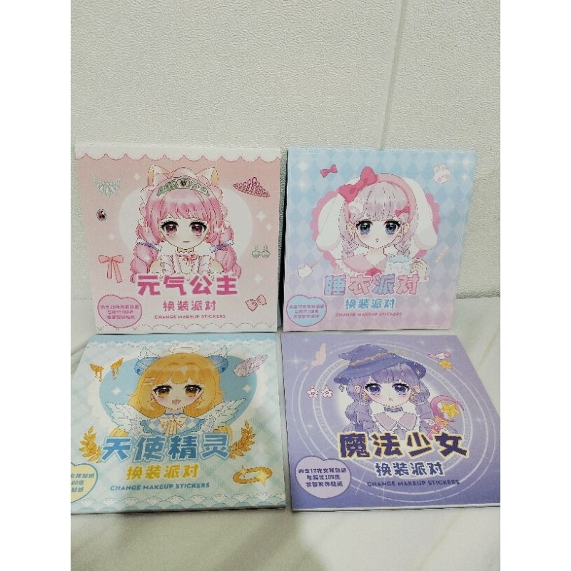 

Mainan anak Buku Sticker tempel make up 12 karakter