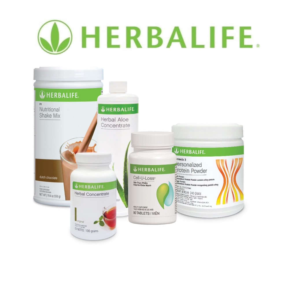 Herbalife Nutrition Original - Paket Hemat - 5 produk Herbalife(Shake, Hac, Teh ori, PPP, CellULoss)