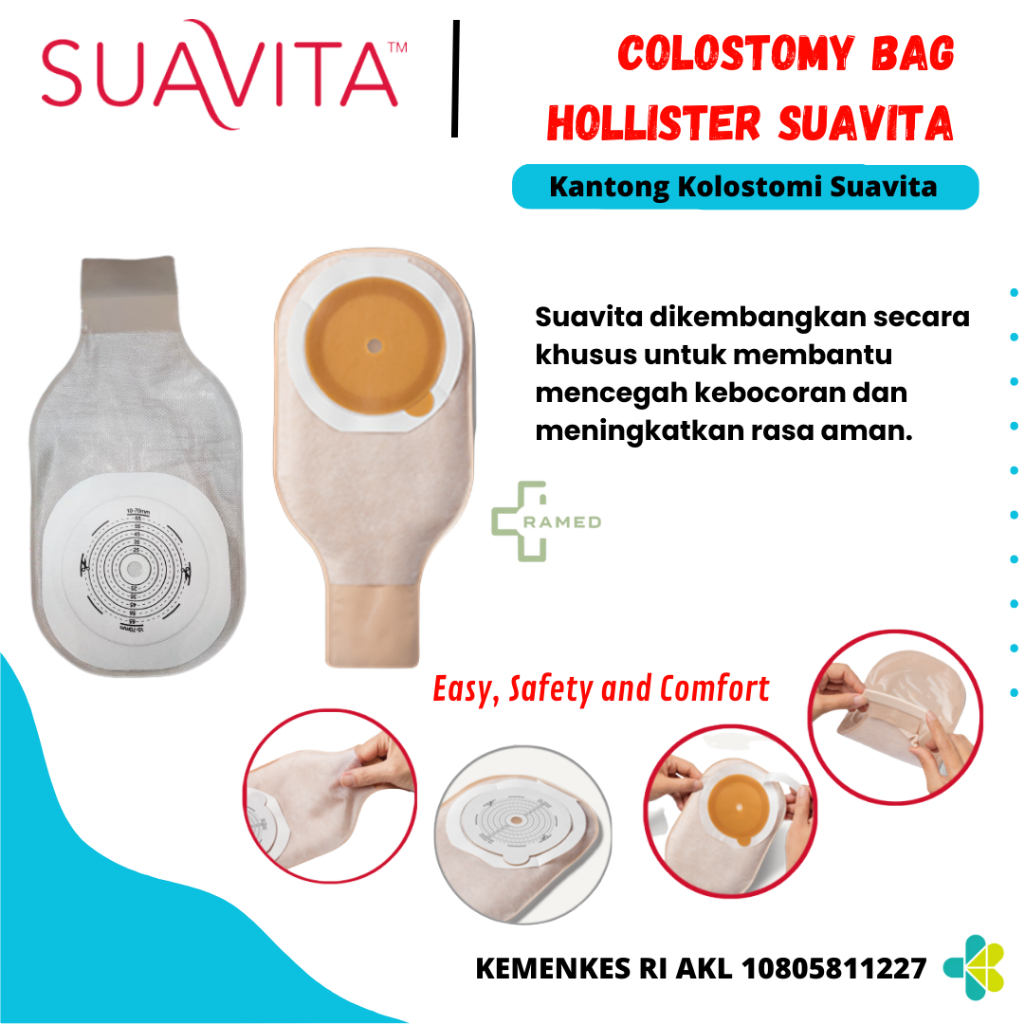 Colostomy Bag Suavita / Kantong Kolostomi Dewasa Suavita Hollister 7610 7620
