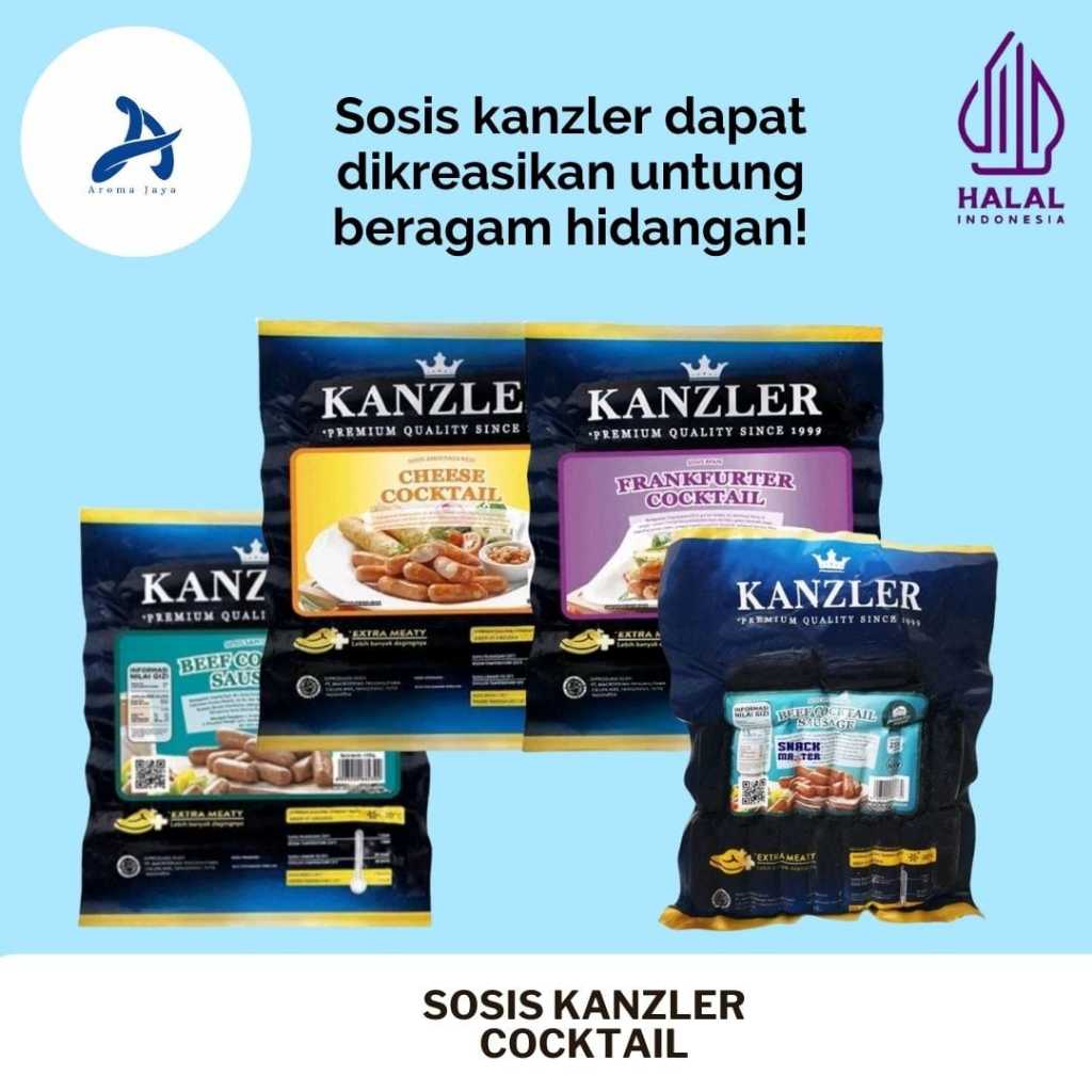 

KANZLER Sosis Beef Cocktail Cheese Cocktail Frankfurter Cocktail 500gr