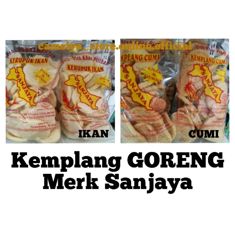 

Kemplang GORENG Udang/Ikan/Cumi Merk Sanjaya 250gram Khas Bangka