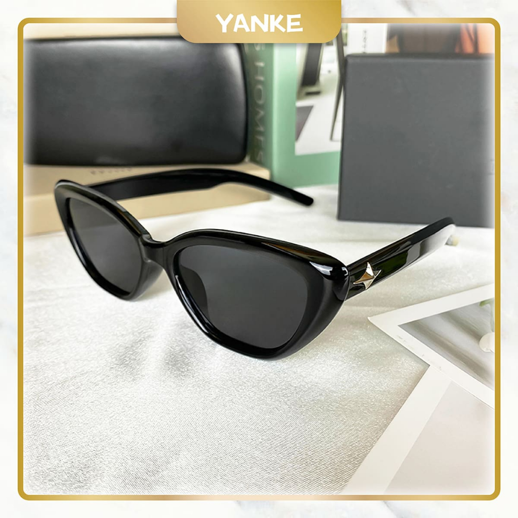 [Paket Kotak & Lap] Kacamata Hitam Uv400 Kacamata Wanita/Pria Sunglasses Korean Ins Fashion eyewear 