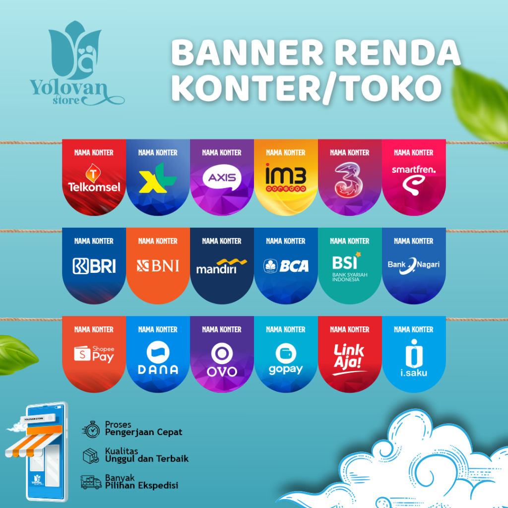 Banner Konter Renda Konter Flag Banner Spanduk Konter Spanduk Renda Konter