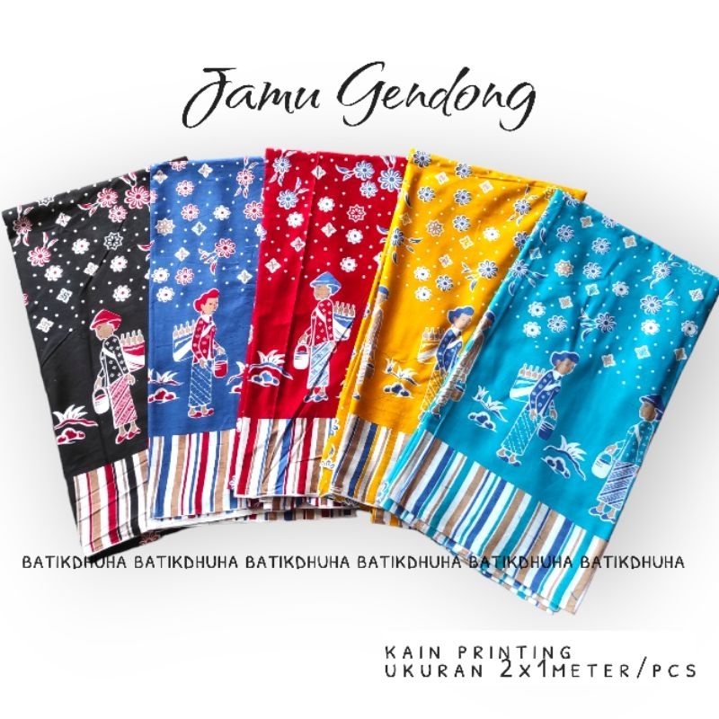 kain mbok jamu gendong / kain karakter mbok jamu butejo 2x1meter