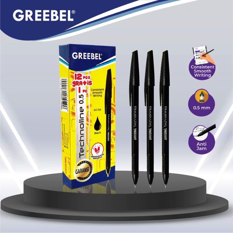 

Pulpen Greebel Technoline | @1Ktk=12 +1Pcs Free