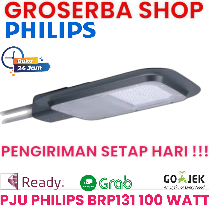 PHILIPS BRP131 LAMPU PJU 100W 4000K 12500 LUMEN - LAMPU JALAN BRP 131