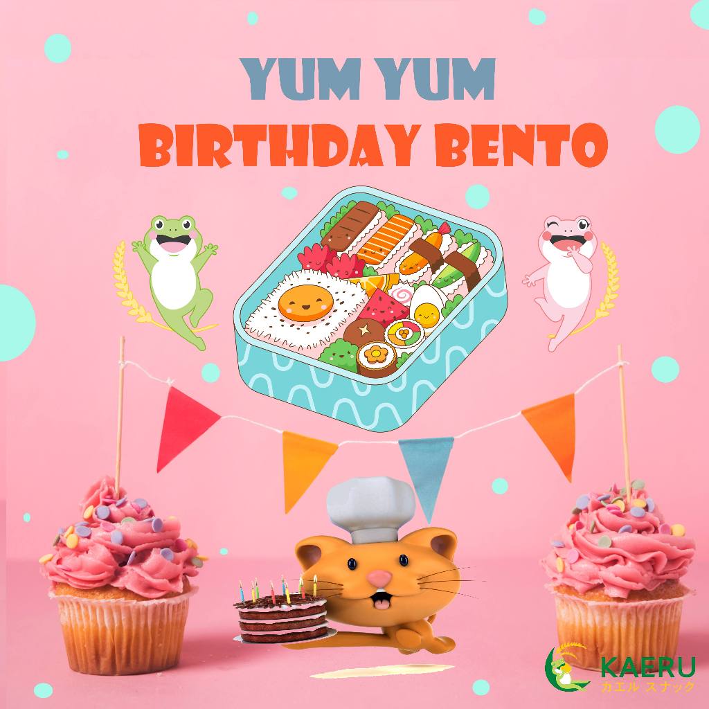 

YumYum BIRTHDAY BENTO by Kaeru - 20 pax