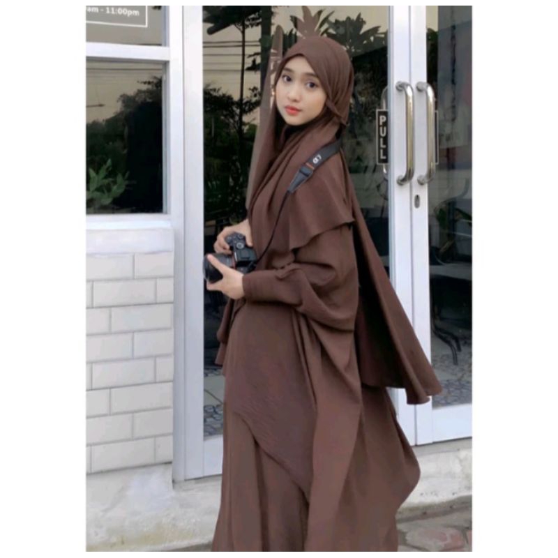 Dress Syari Yura Set By Resvy_collection