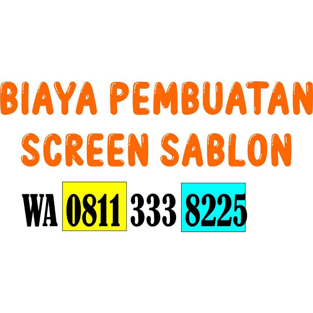 

TAMBAHAN AFDUK FILM SABLON PAPERBAG / BIAYA TAMBAHAN PEMBUATAN SCREEN SABLON