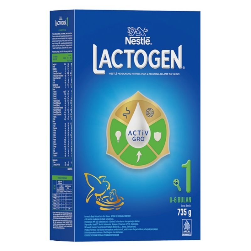 Lactogen 1 Happynutri Susu Formula Bayi 0-6 Bulan