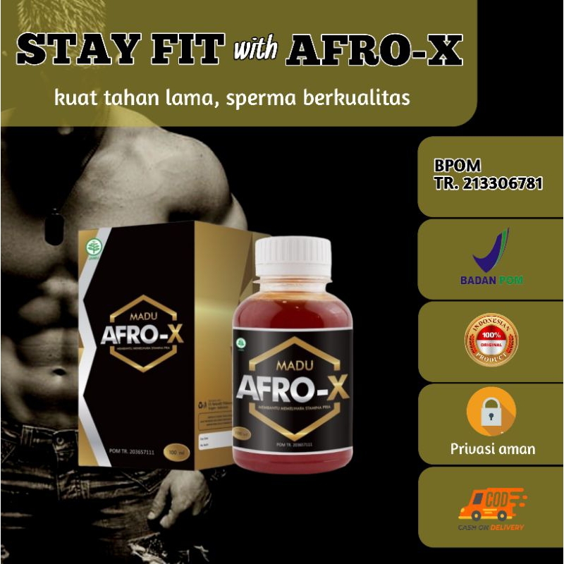 Obat kuat pria tahan lama MADU AFRO-X original 100% BPOM obat kuat pria