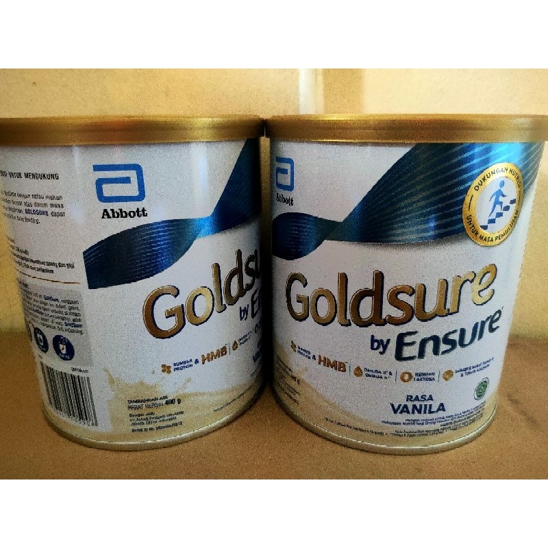 

GOLDSURE BY ENSURE VANILA 380 gram SUSU NUTRISI DEWASA Exp FEBRUARI 2026