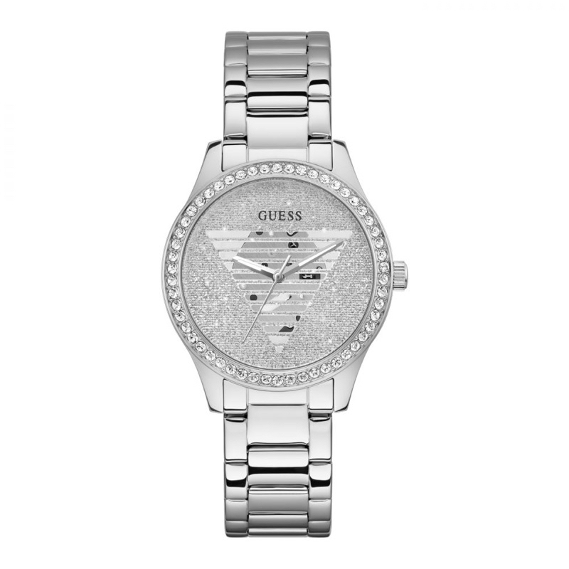 GUESS GW0605L1 LADY IDOL jam Tangan Wanita Analog Silver Original Bergaransi