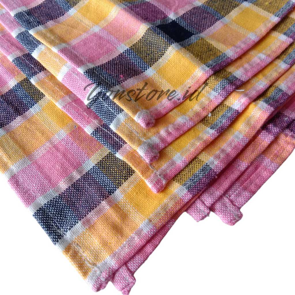 LYLANI_ SERBET JUMBO TEBAL 60 X 60 CM ( 003 ) CAP DUA MUNARA / SERBET 1 LUSIN 12 LEMBAR / SERBET